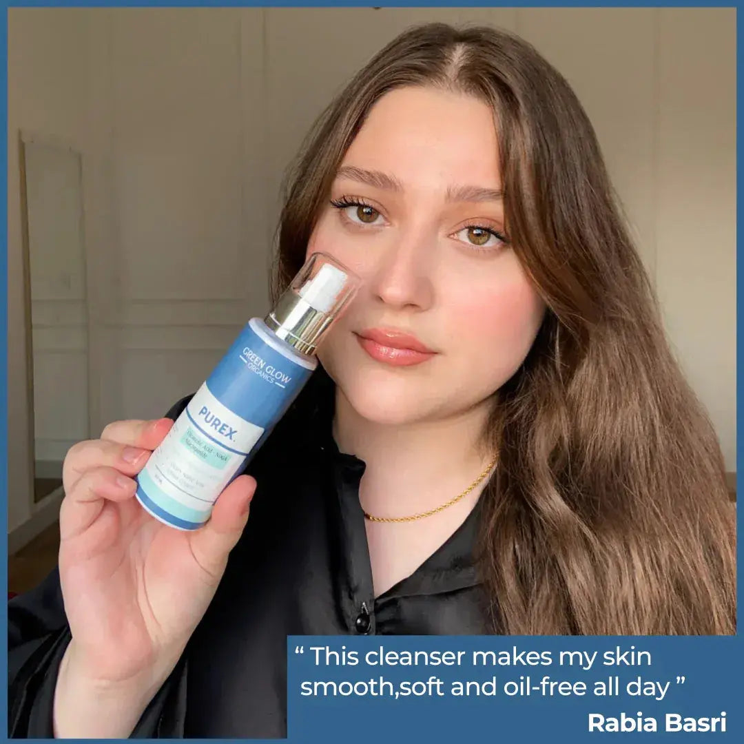 Purex Face Wash For Dry & Acne  Prone Skin | Oleanolic Acid, NDGA & Niacinamide| 120ml GG Organics