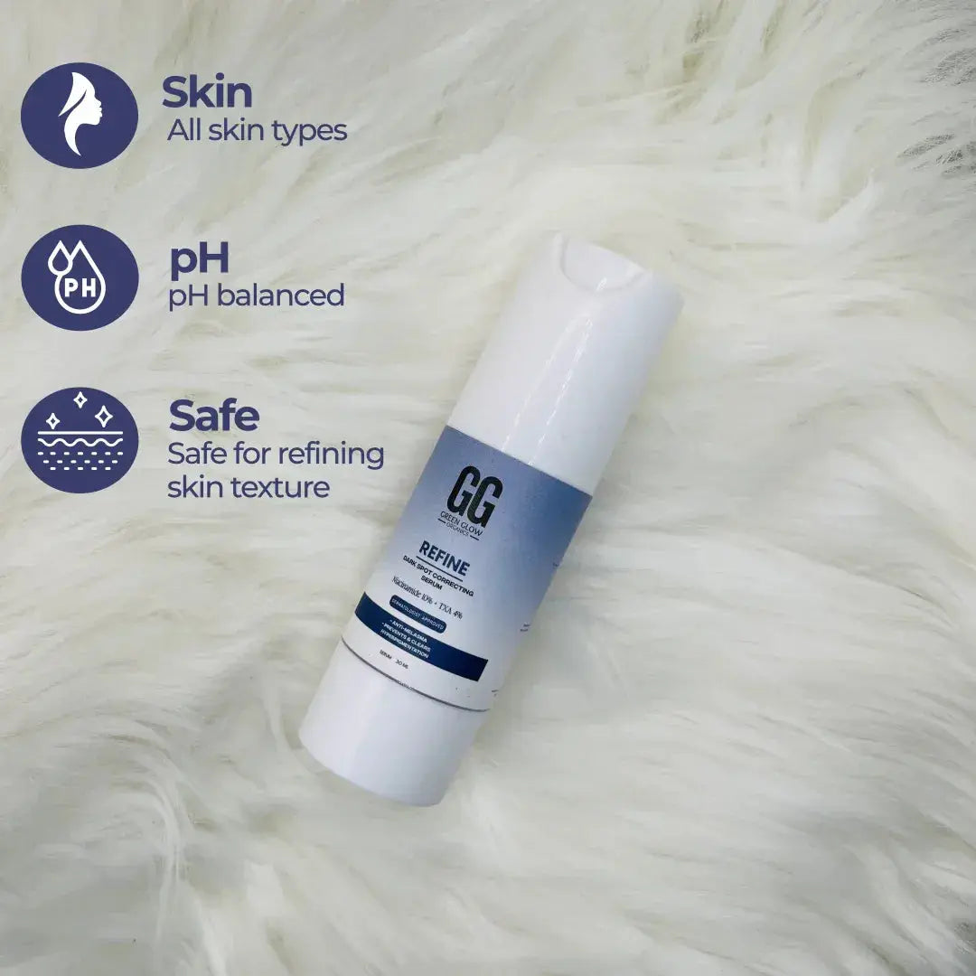 Refine  | Dark Spot Correcting Serum | Niacinamide & Tranexamic Acid | 30ml GG Organics