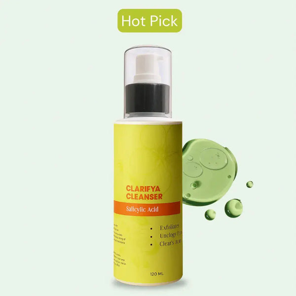 Clarifya Cleanser | Exfoliating & Clears Active Acne Gel | Salicylic Acid | 120ml GG Organics