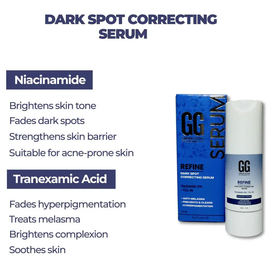 Refine  | Dark Spot Correcting Serum | Niacinamide & Tranexamic Acid | 30ml GG Organics