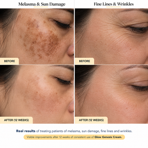 Glow Genesis Cream | Glutathione + Collagen + Vitamin-c | 50 gm
