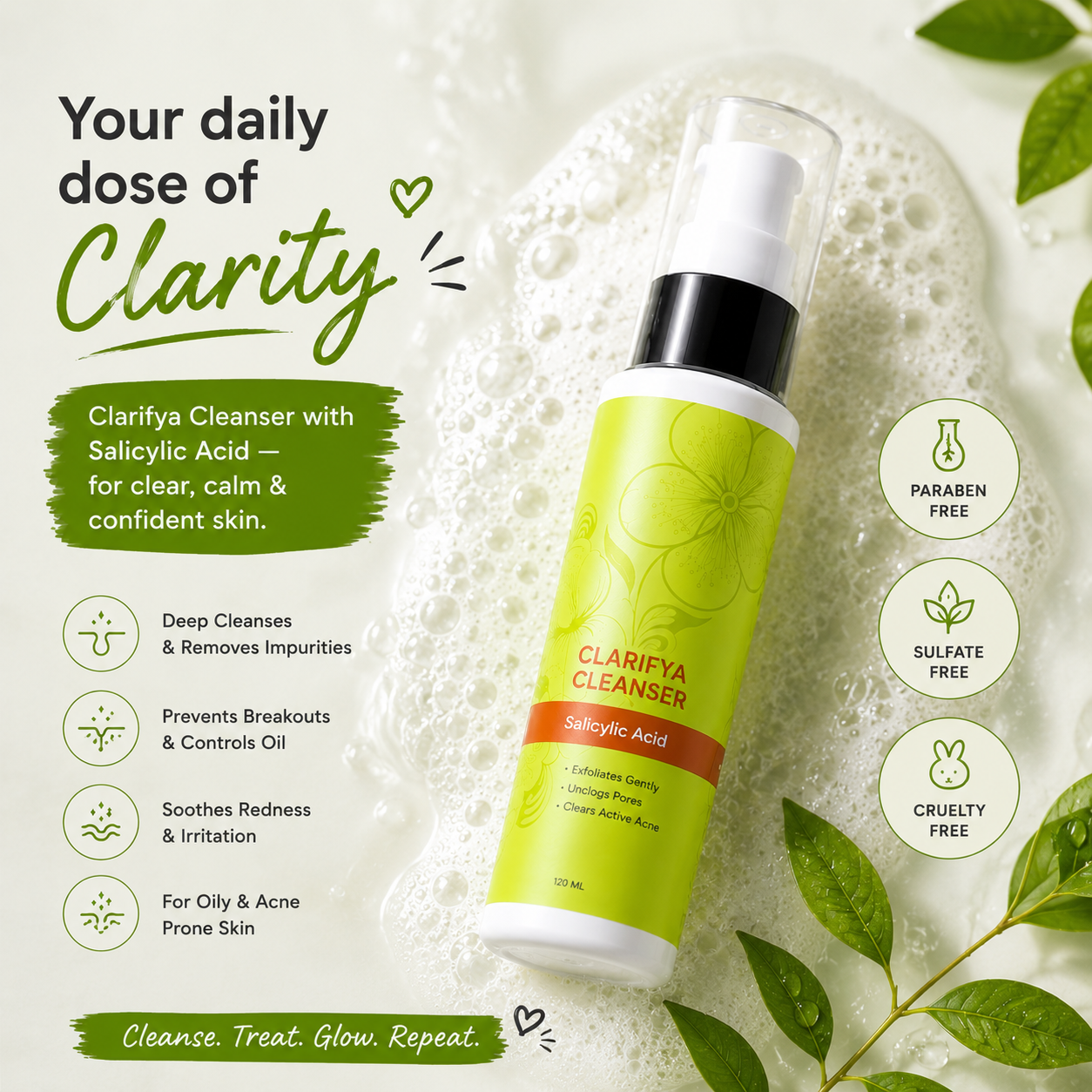 Clarifya | Salicylic Acid Gel Cleanser | 120ml