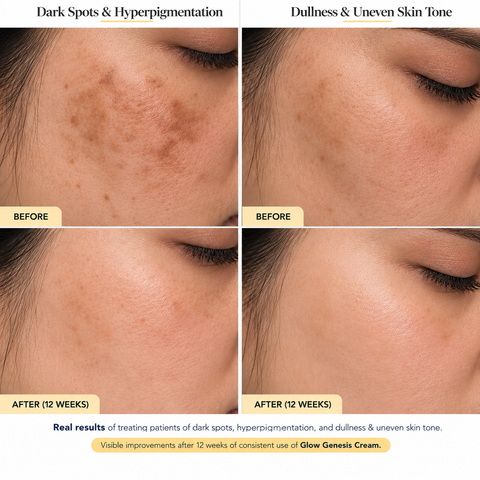 Glow Genesis Cream | Glutathione + Collagen + Vitamin-c | 50 gm