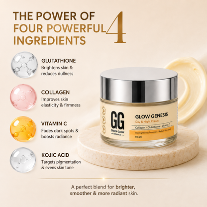 Glow Genesis Cream | Glutathione + Collagen + Vitamin-c | 50 gm