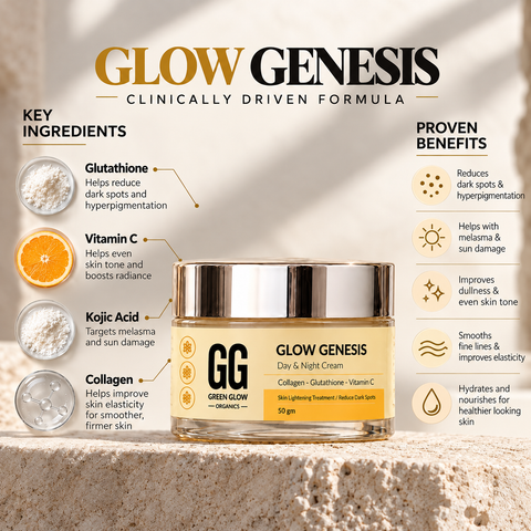 Glow Genesis Cream | Glutathione + Collagen + Vitamin-c | 50 gm