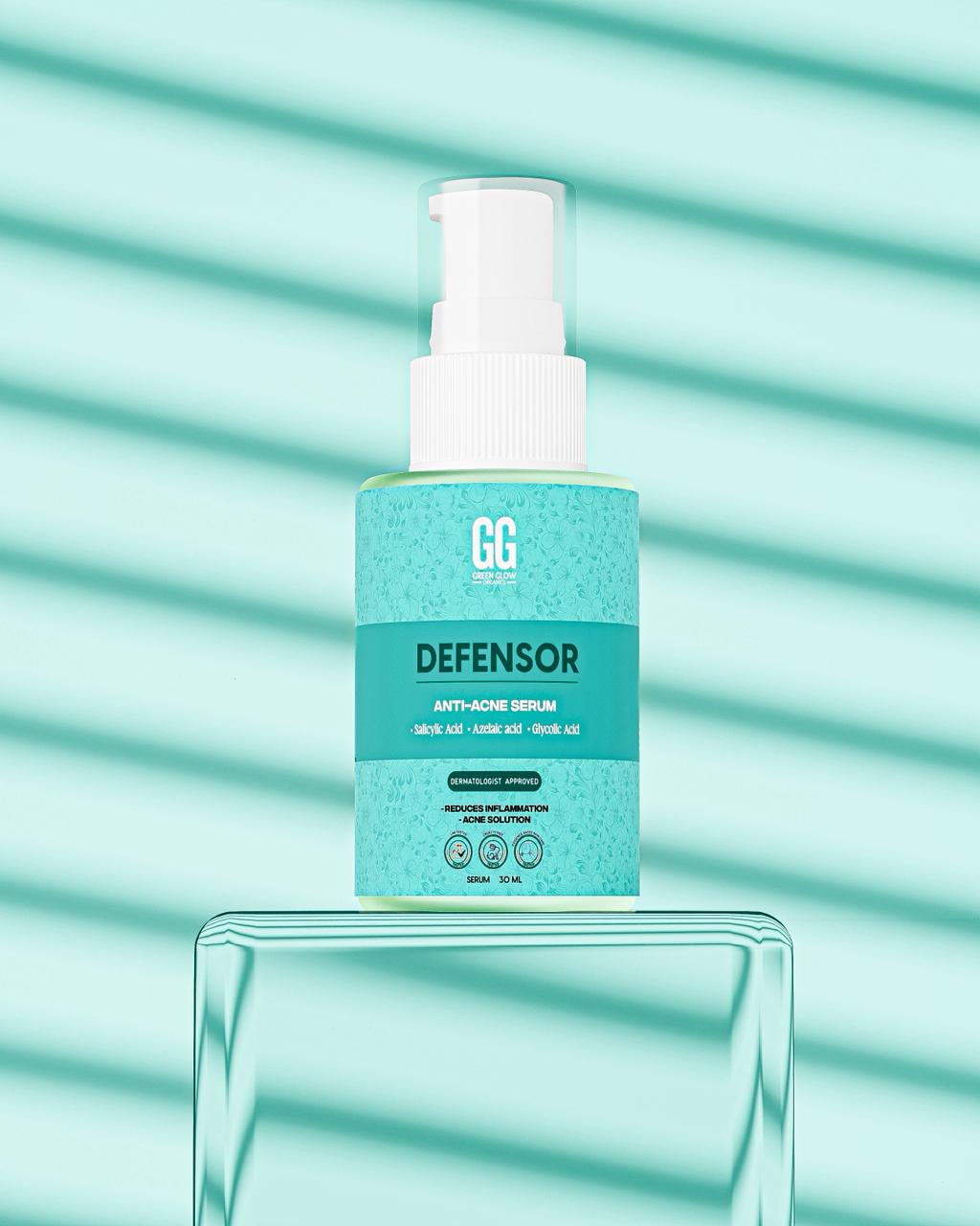 Defensor | Acne Treatment Serum | Salicylic Acid - Azelaic Acid & Glycolic Acid | 30ml