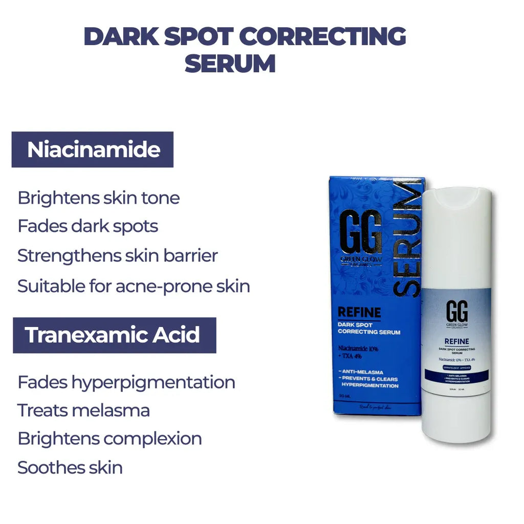 Refine  | Dark Spot Correcting Serum | Niacinamide & Tranexamic Acid | 30ml