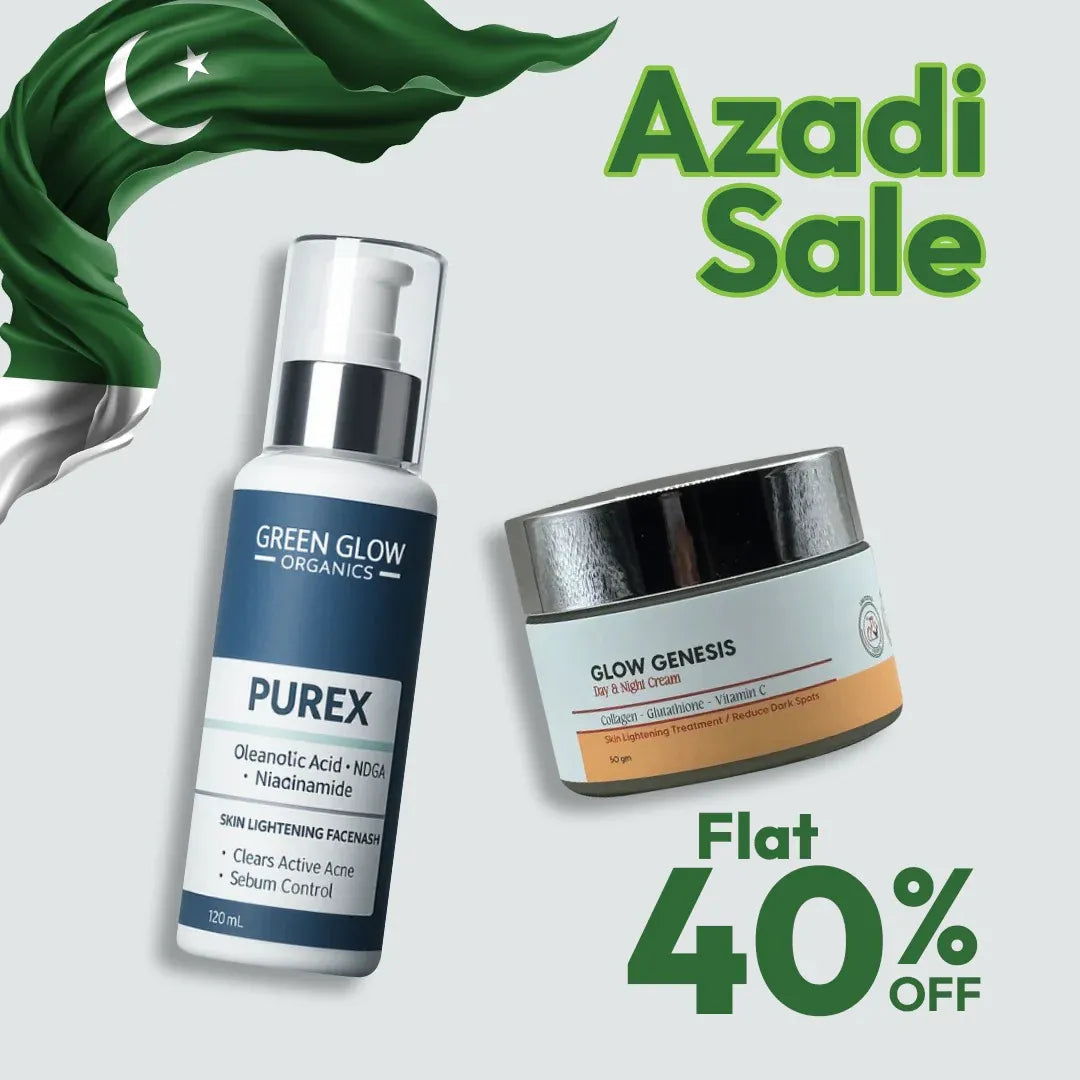 Glow Genesis Cream & Purex Face wash | skin care Bundle GG Organics